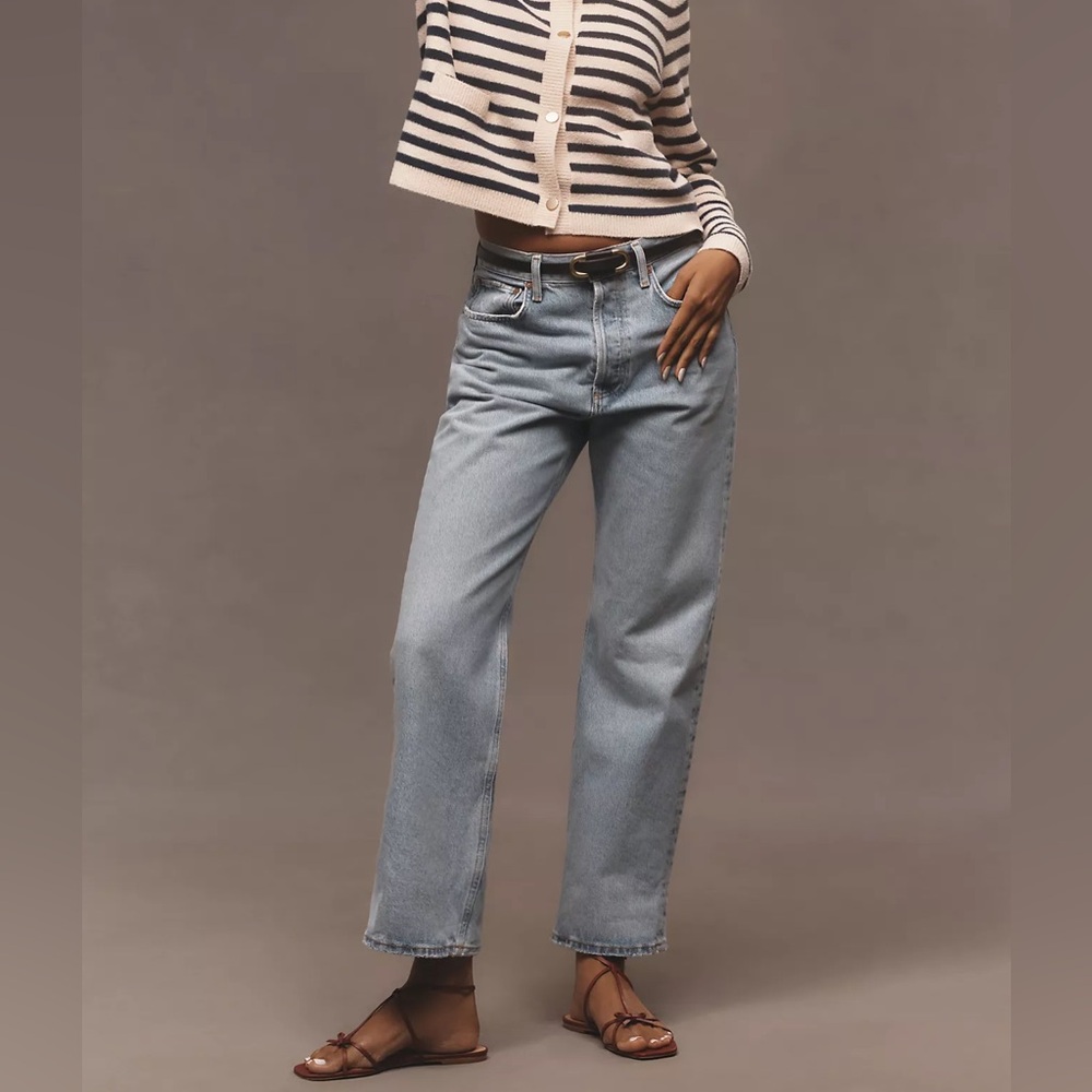 Pilcro Baggy Slim Boyfriend High-Rise Relaxed Jeans